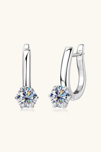 2 Carat Sparkala™ Platinum-Plated 925 Sterling Silver Earrings - DestGlow