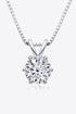 1 Carat Sparkala™ Pendant Necklace (Platinum-Plated Fine Silver) - DestGlow