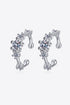 Sparkala™ Rhodium-Plated Cuff Earrings - DestGlow