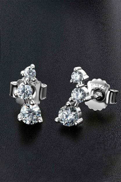 Adored Your Way Sparkala™ Stud Earrings (Platinum-Plated Fine Silver)