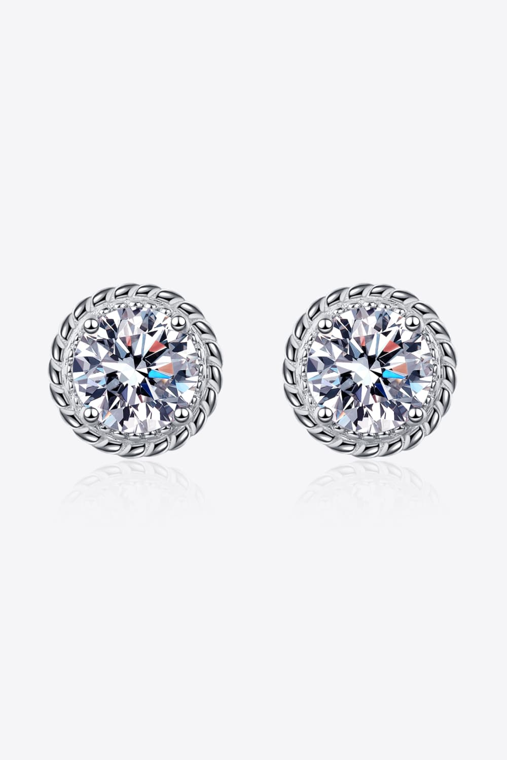 2 Carat Sparkala™ 925 Sterling Silver Stud Earrings - DestGlow