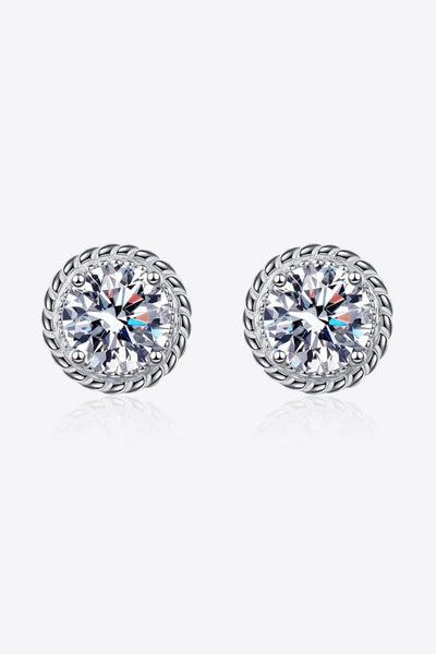 2 Carat Sparkala™ 925 Sterling Silver Stud Earrings - DestGlow