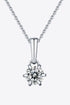 2 Carat 6-Prong Sparkala™ Pendant Necklace (Platinum-Plated Fine Silver) - DestGlow