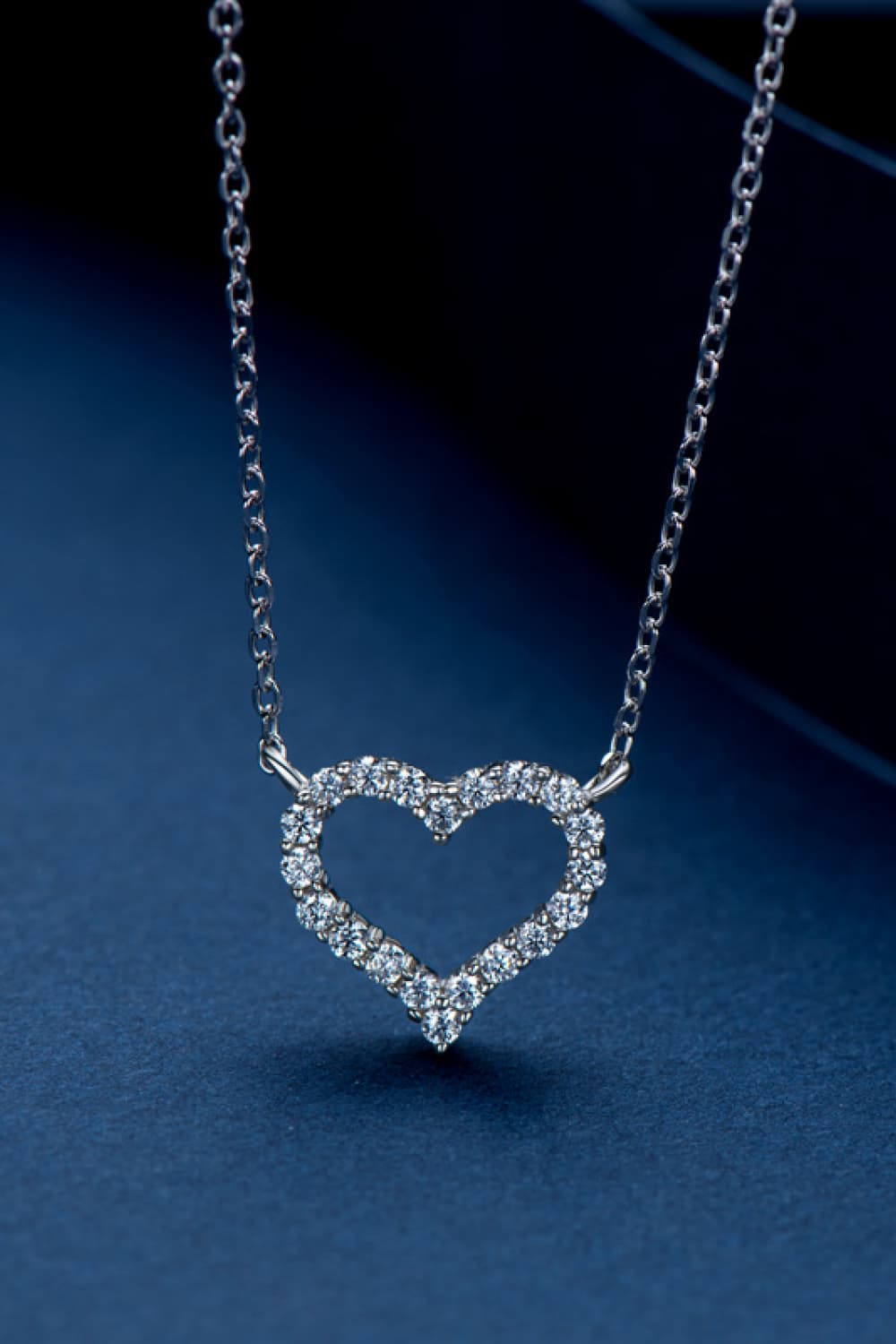 Adored Sparkala™ Platinum-Plated Heart Necklace - DestGlow