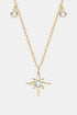 Sparkala™ North Star Pendant Platinum-Plated 925 Sterling Silver Necklace - DestGlow