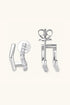 Sparkala™ Platinum-Plated 925 Sterling Silver Double-Layered Earrings - DestGlow
