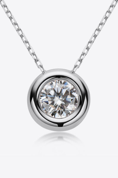 Adored 1 Carat Sparkala™ Pendant 925 Sterling Silver Necklace (Platinum-Plated Fine Silver) - DestGlow