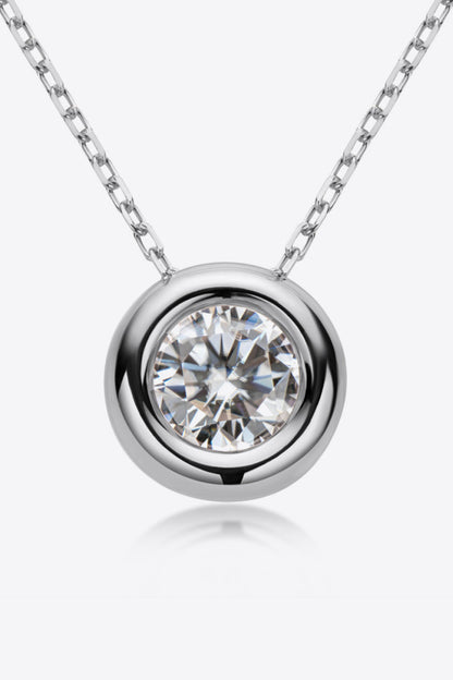 Adored 1 Carat Sparkala™ Pendant 925 Sterling Silver Necklace (Platinum-Plated Fine Silver) - DestGlow