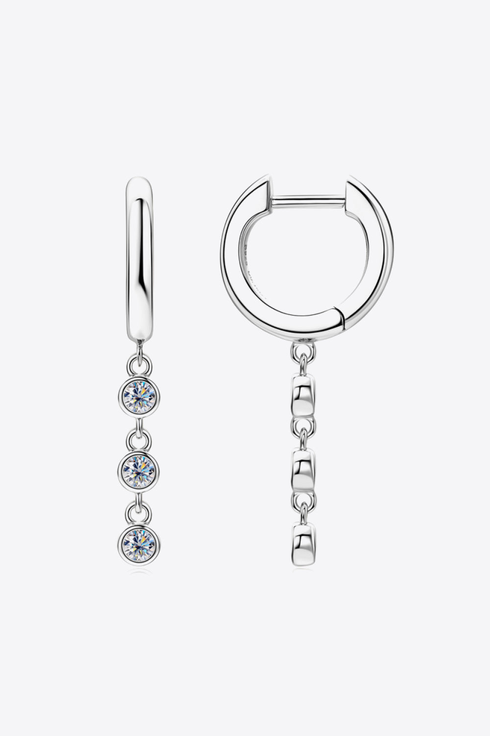 Sparkala™ Decor Platinum-Plated 925 Sterling Silver Earrings - DestGlow
