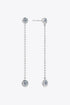 Adored Sparkala™ Chain Earrings (Platinum-Plated Fine Silver) by Sparkala