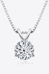 Adored Show Off 1 Carat Sparkala™ Pendant Necklace (Platinum-Plated Fine Silver) - DestGlow