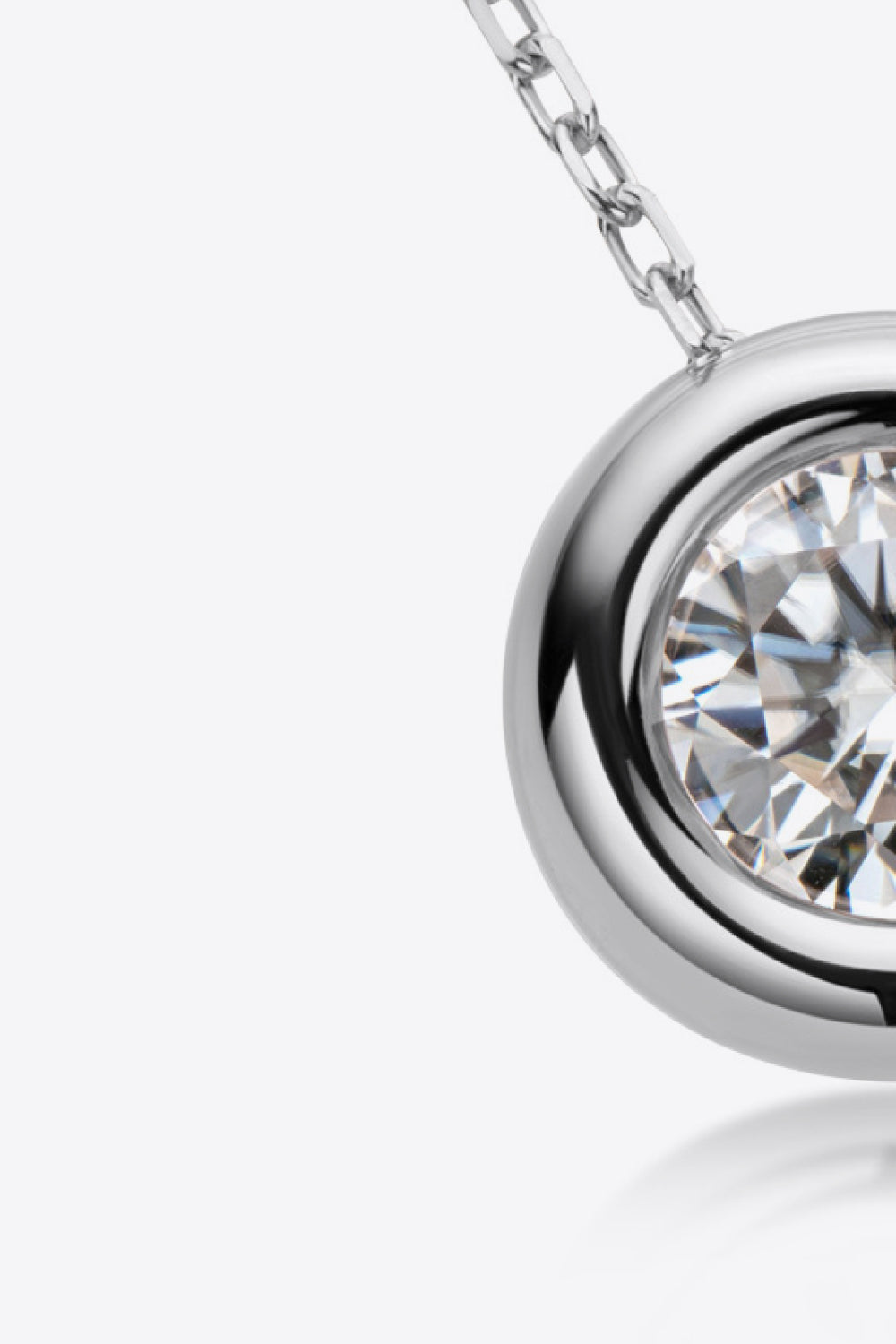 Adored 1 Carat Sparkala™ Pendant 925 Sterling Silver Necklace (Platinum-Plated Fine Silver) - DestGlow