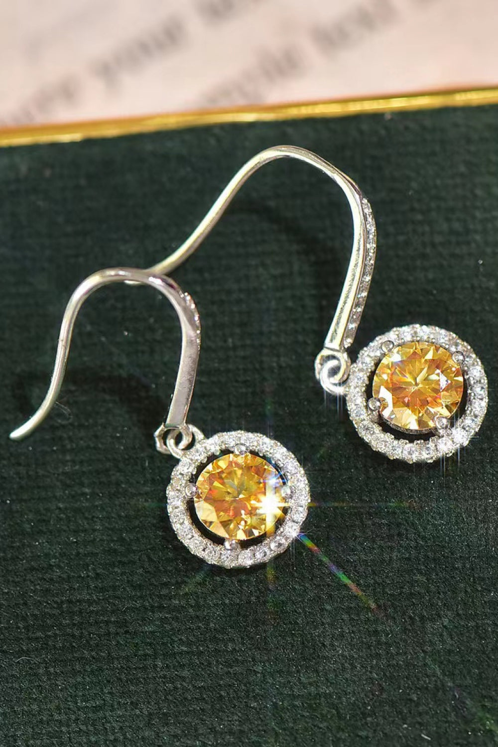 Platinum-Plated 2 Carat Sparkala™ Drop Earrings - DestGlow