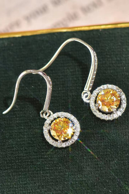 Platinum-Plated 2 Carat Sparkala™ Drop Earrings - DestGlow