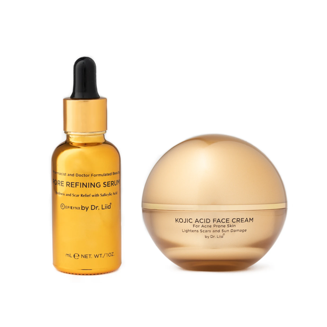 Pore Refining &amp; Brightening Kojic Acid Skincare Set – Vegan, Hypoallergenic Duo by EpiLynx