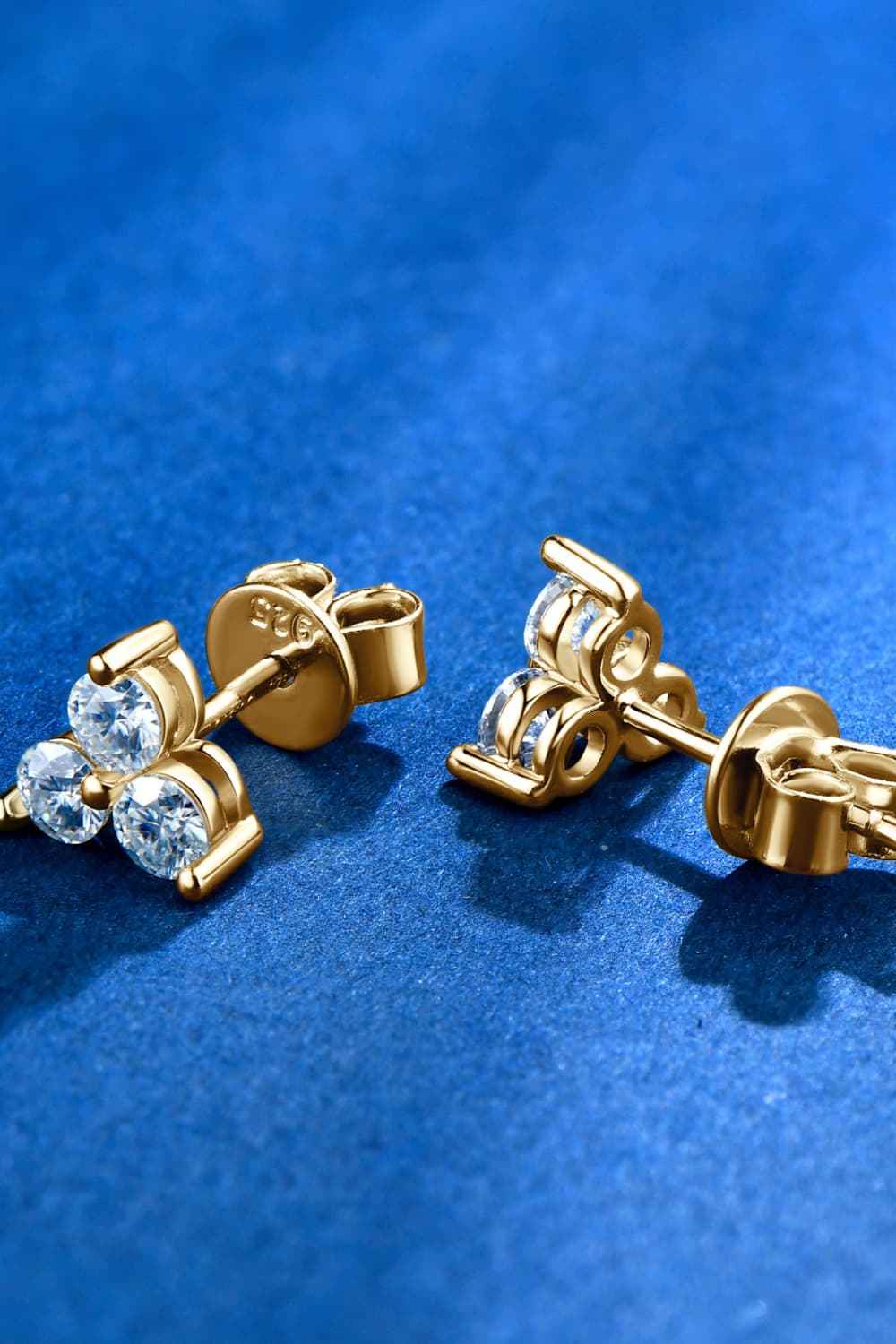 Sparkala™ Platinum-Plated 925 Sterling Silver Stud Earrings