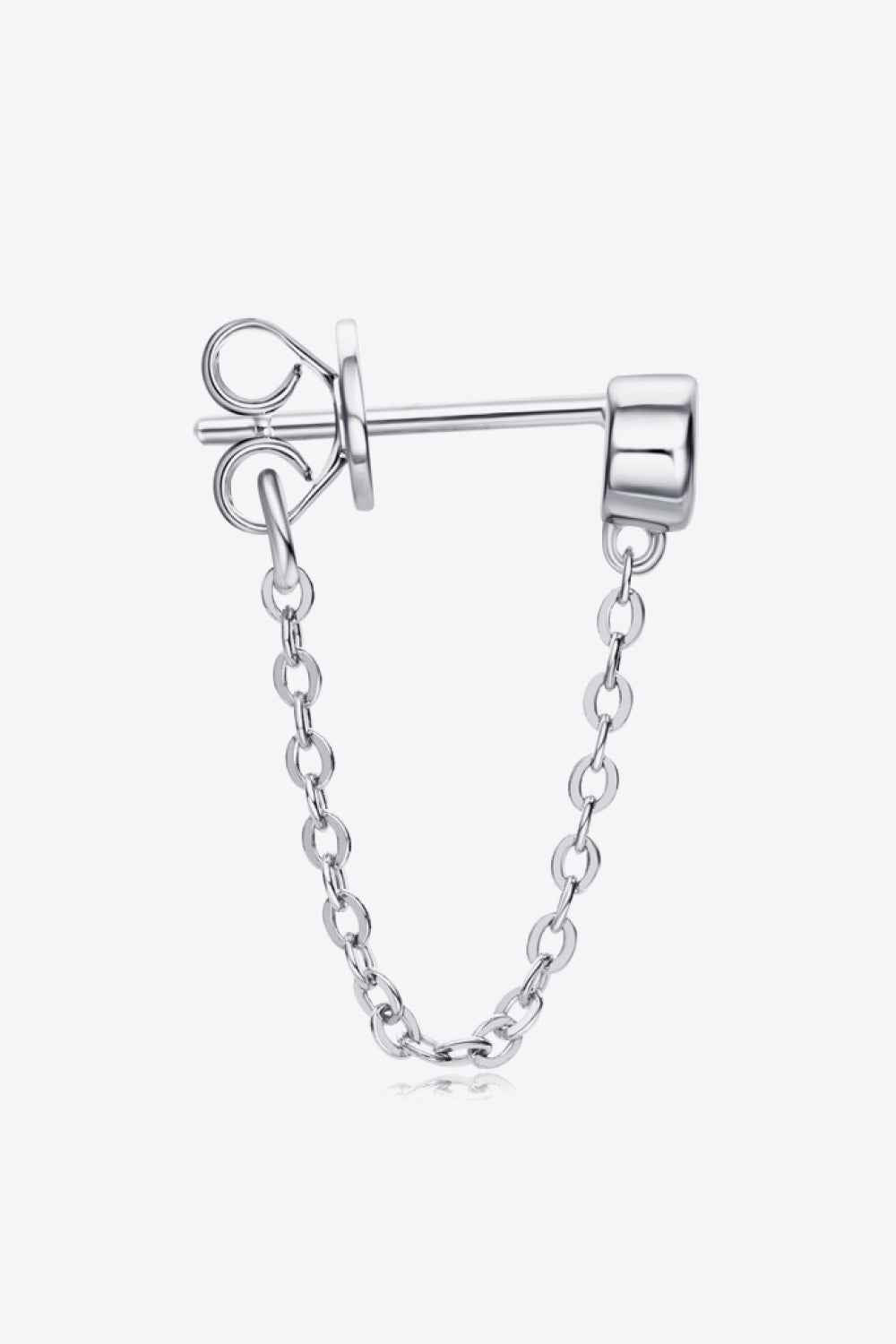 Inlaid Sparkala™ Chain Earrings (Platinum-Plated Fine Silver)