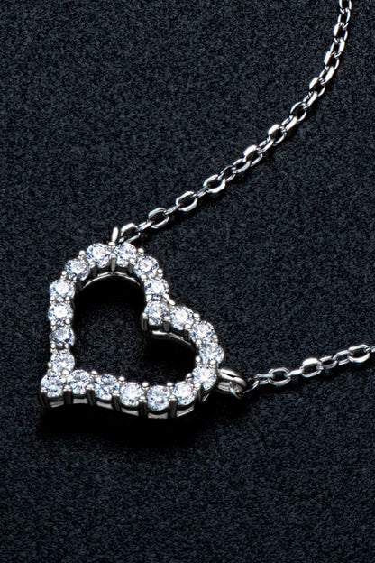 Adored Sparkala™ Platinum-Plated Heart Necklace - DestGlow