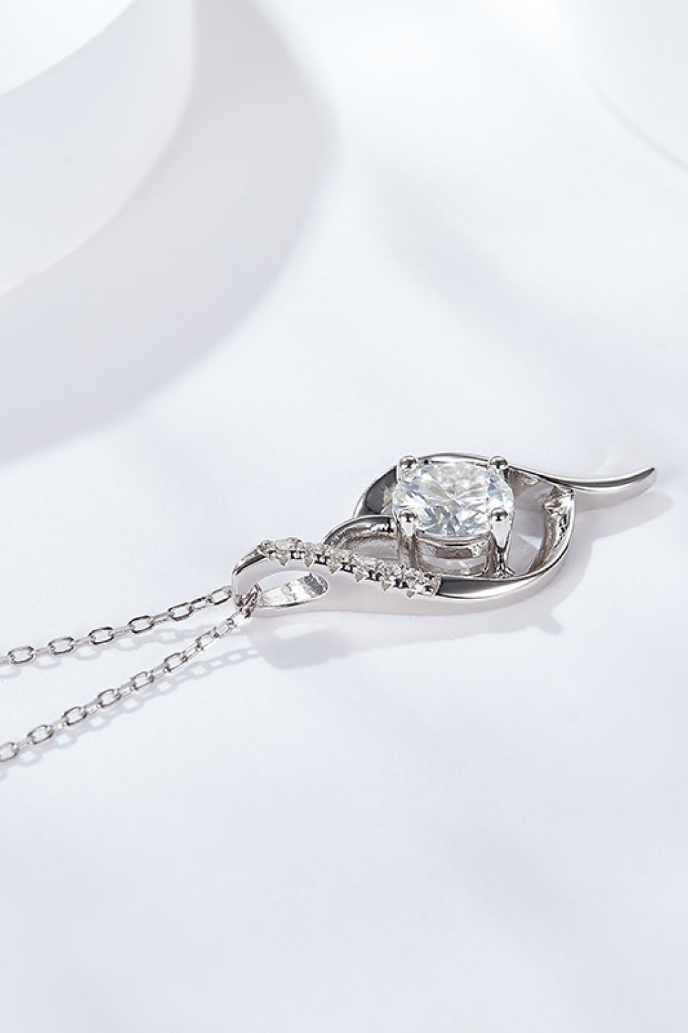 Platinum-Plated 1 Carat Sparkala™ Pendant Necklace - DestGlow