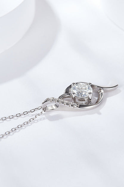 Platinum-Plated 1 Carat Sparkala™ Pendant Necklace - DestGlow
