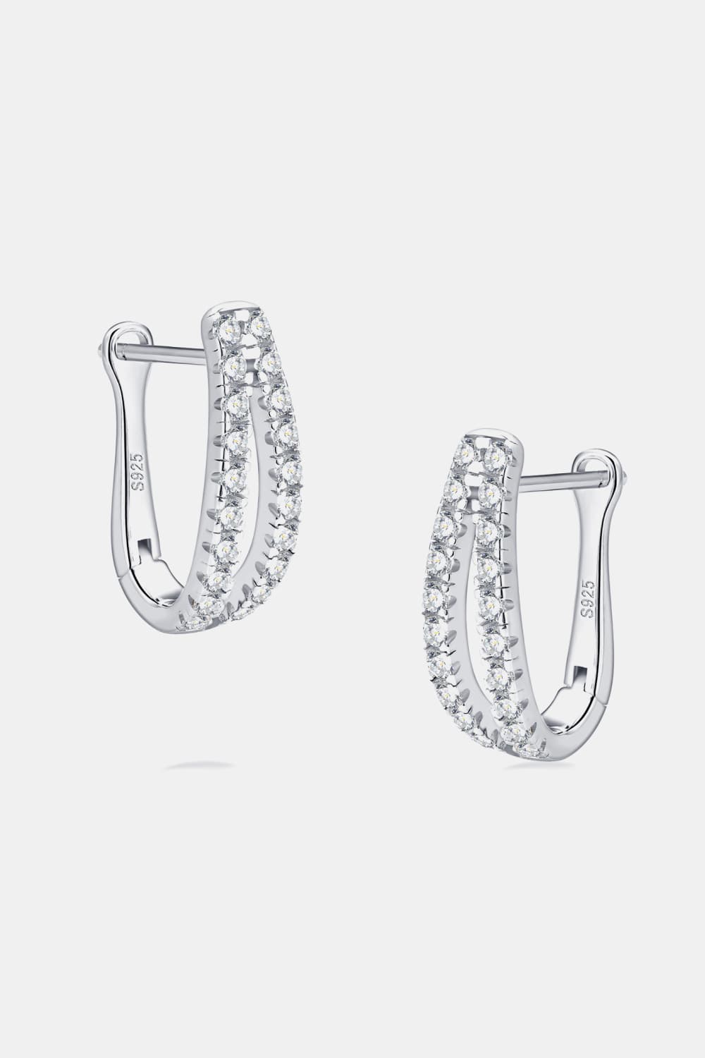 Sparkala™ Platinum-Plated 925 Sterling Silver Earrings - DestGlow
