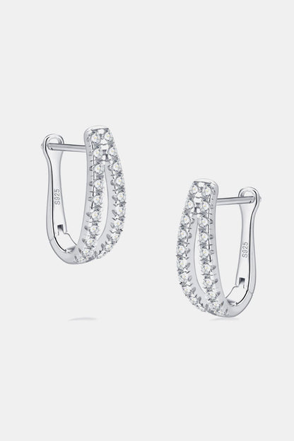 Sparkala™ Platinum-Plated 925 Sterling Silver Earrings - DestGlow