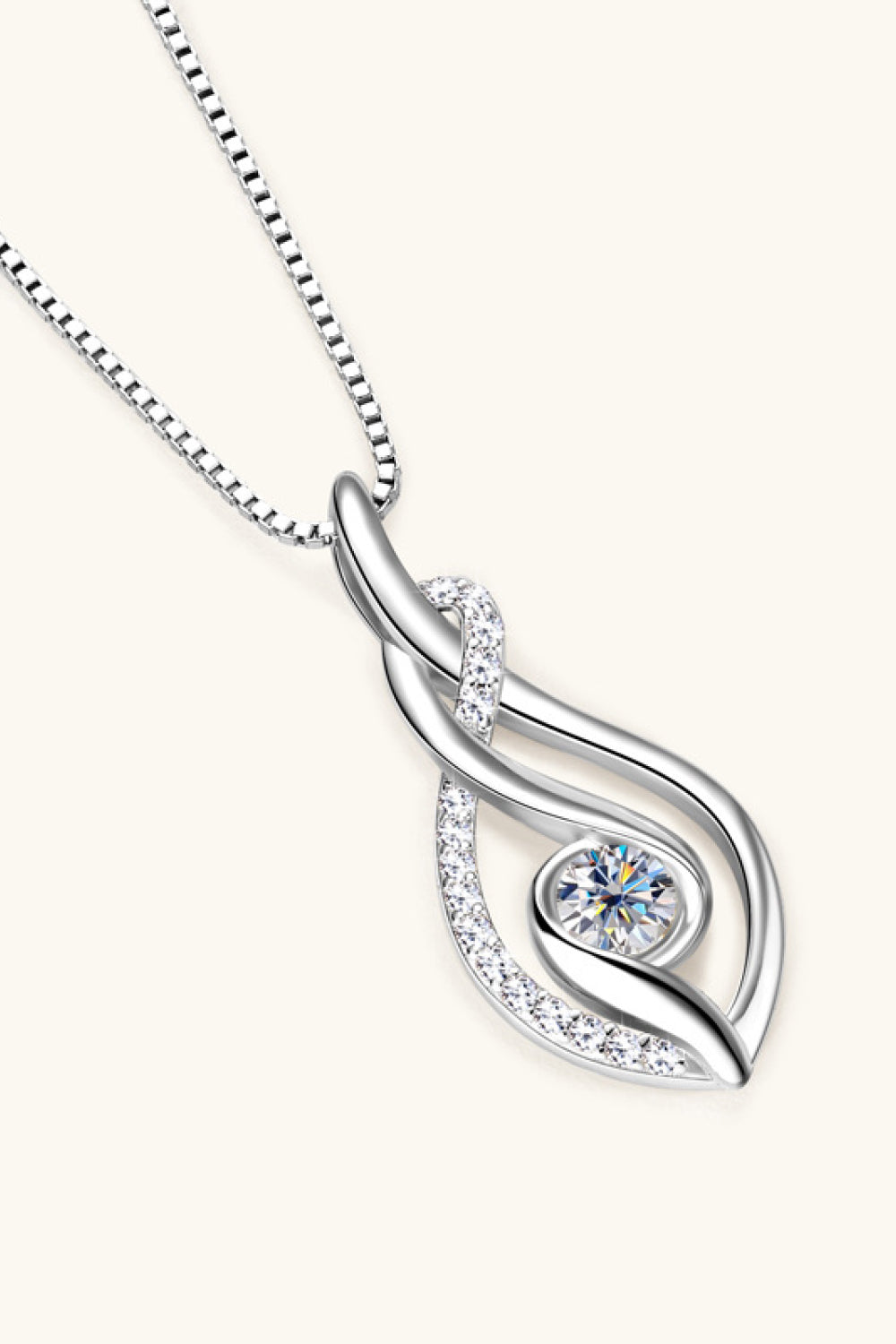 Sparkala™ Platinum-Plated 925 Sterling Silver Necklace - DestGlow