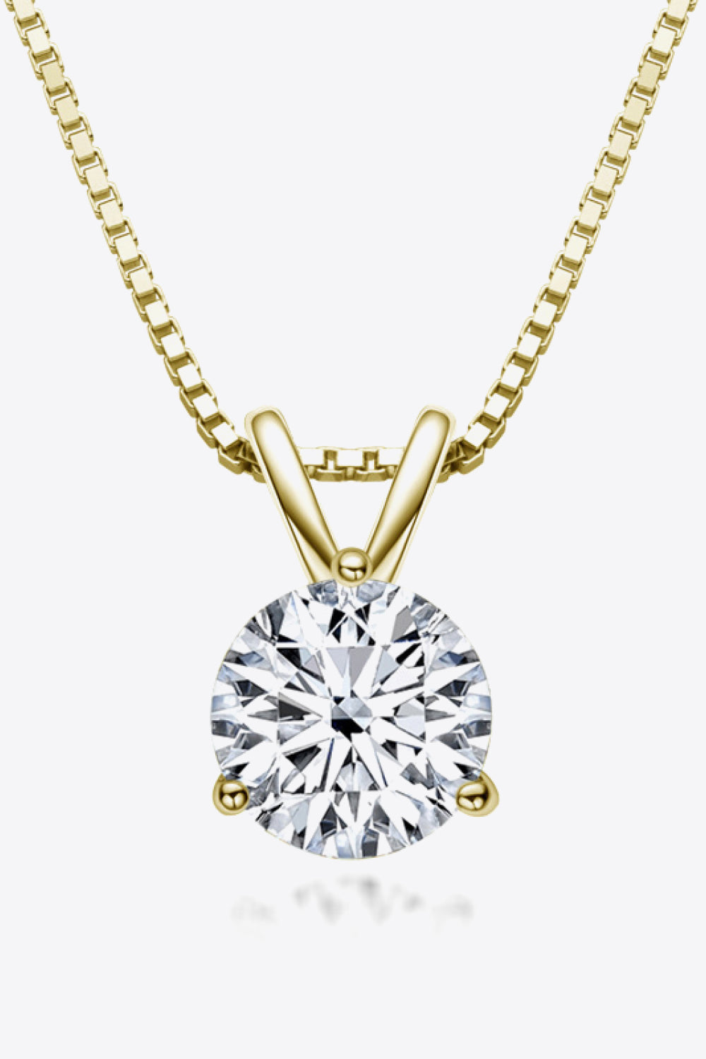Adored Show Off 1 Carat Sparkala™ Pendant Necklace (Platinum-Plated Fine Silver) - DestGlow