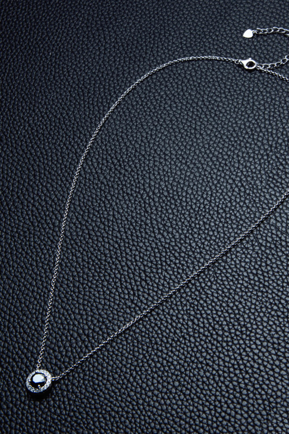 Two-Tone 1 Carat Sparkala™ Round Pendant Necklace (Platinum-Plated Fine Silver) - DestGlow