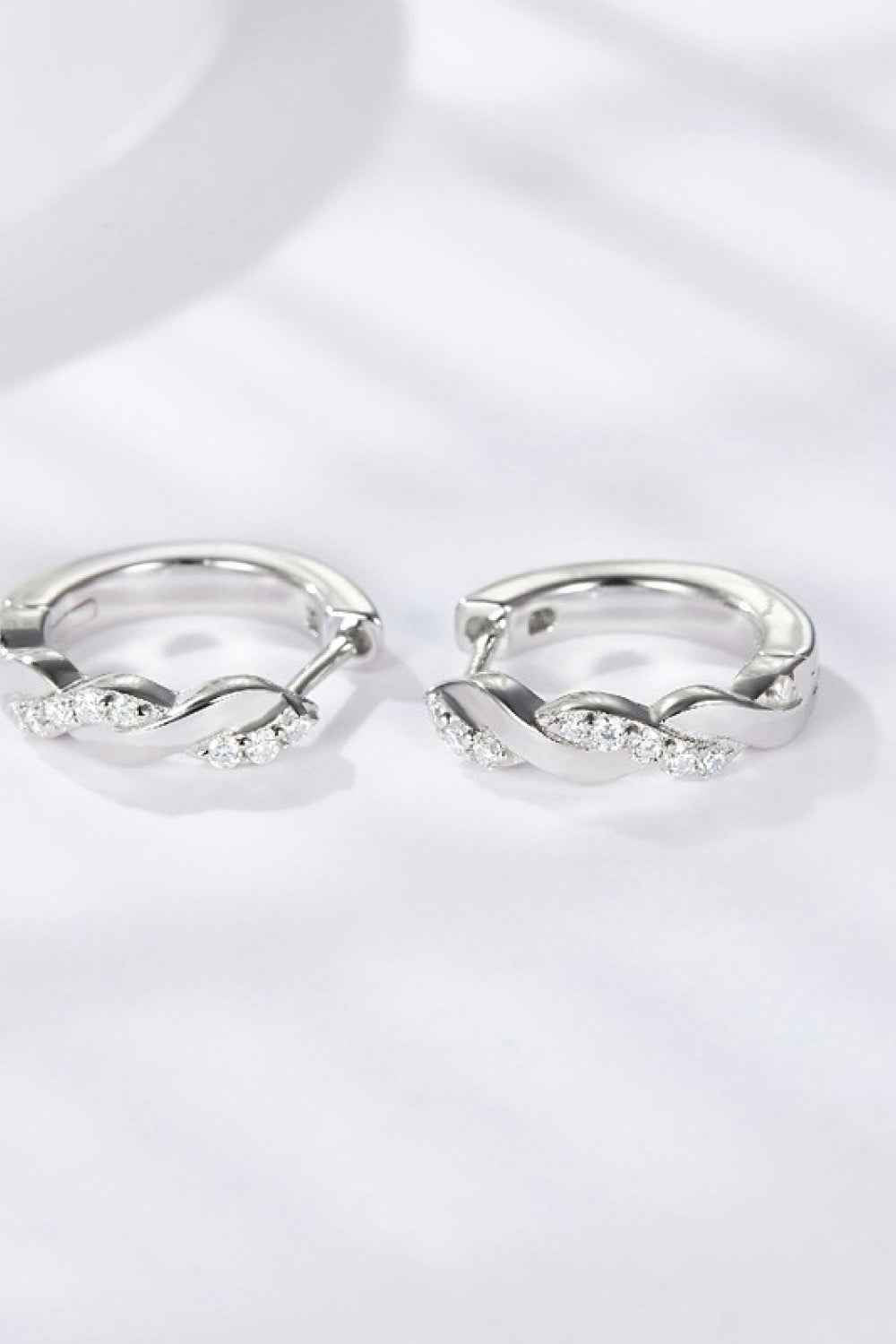Sparkala™ Twisted Platinum-Plated Earrings