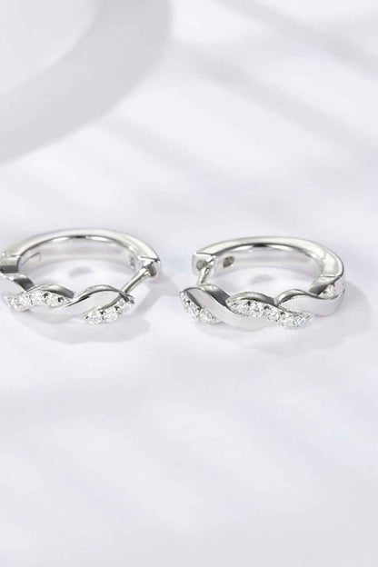 Sparkala™ Twisted Platinum-Plated Earrings