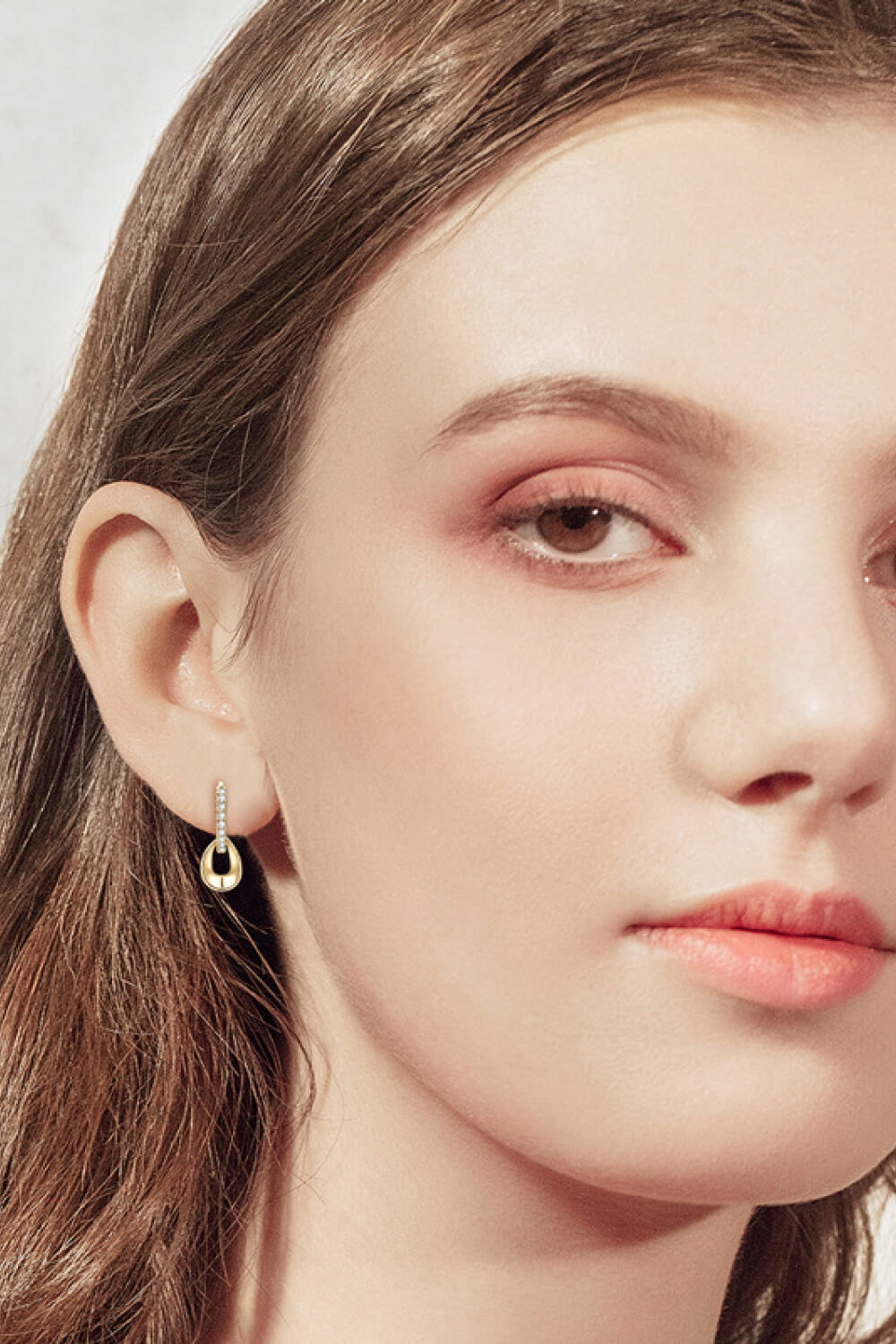 925 Sterling Silver Sparkala™ Double Hoop Earrings (Platinum-Plated Fine Silver) - DestGlow