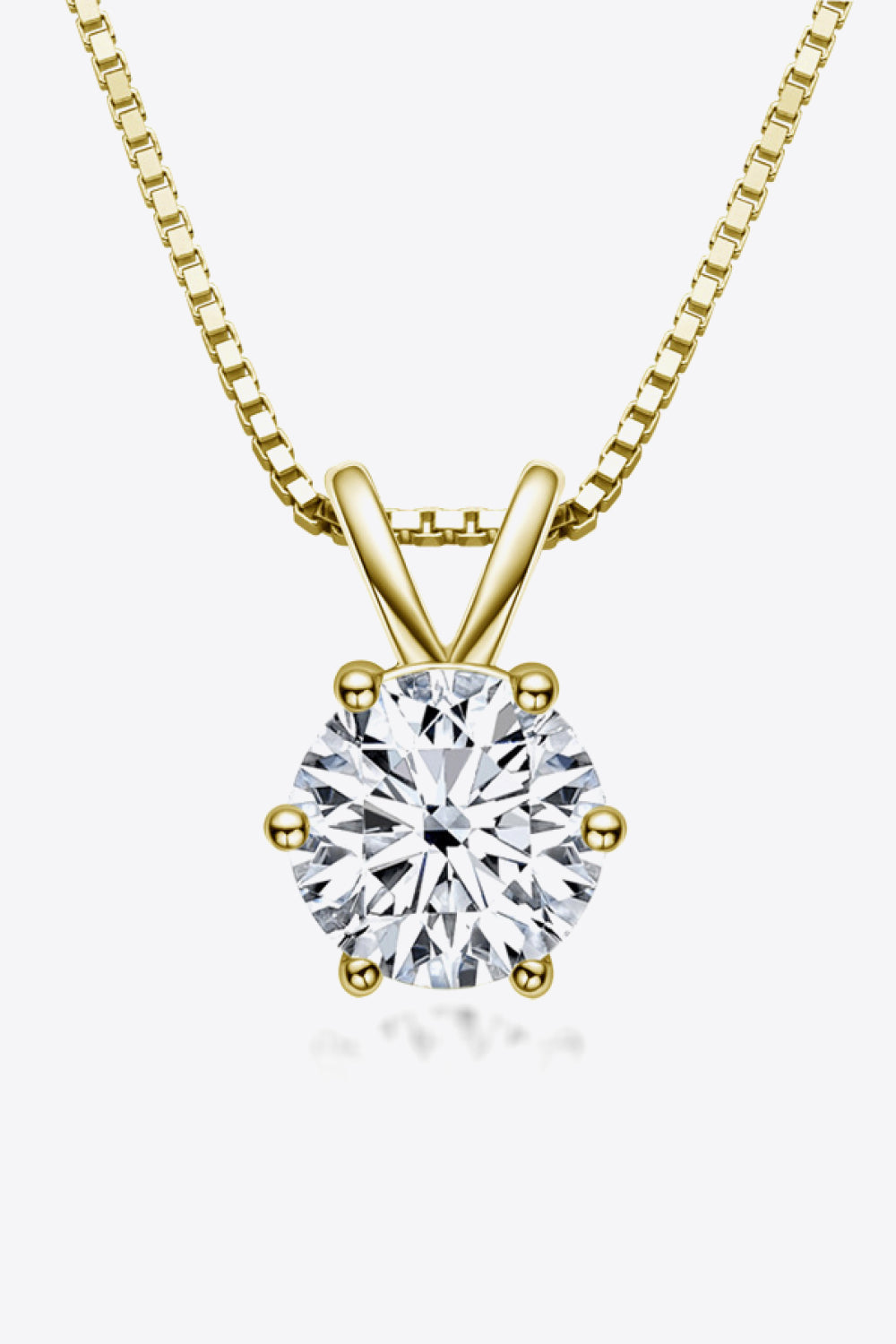 1 Carat Sparkala™ Pendant Necklace (Platinum-Plated Fine Silver) - DestGlow