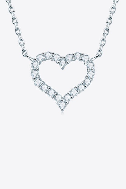 Adored Sparkala™ Platinum-Plated Heart Necklace - DestGlow