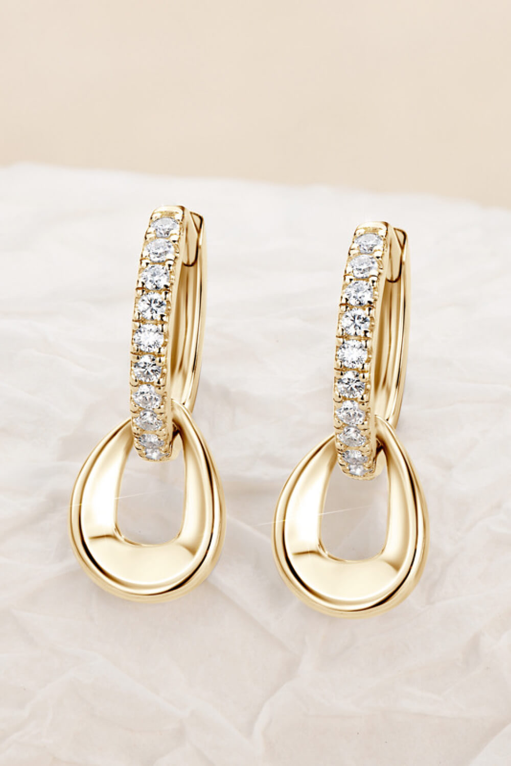 925 Sterling Silver Sparkala™ Double Hoop Earrings (Platinum-Plated Fine Silver) - DestGlow