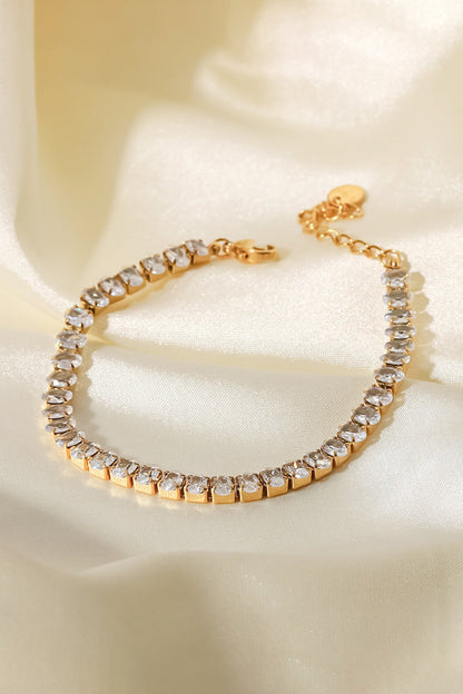 Inlaid Zircon 18K Gold Plated Bracelet - DestGlow