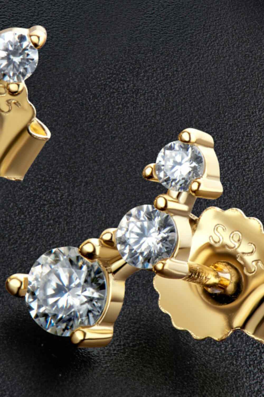 Adored Your Way Sparkala™ Stud Earrings (Platinum-Plated Fine Silver)