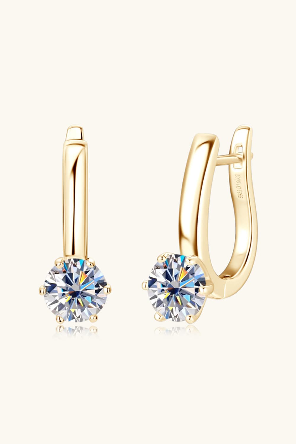 2 Carat Sparkala™ Platinum-Plated 925 Sterling Silver Earrings - DestGlow