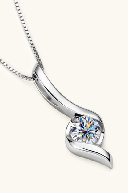 1 Carat Sparkala™ Platinum-Plated 925 Sterling Silver Necklace - DestGlow