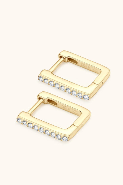 Sparkala™ Geometric Platinum-Plated 925 Sterling Silver Earrings - DestGlow