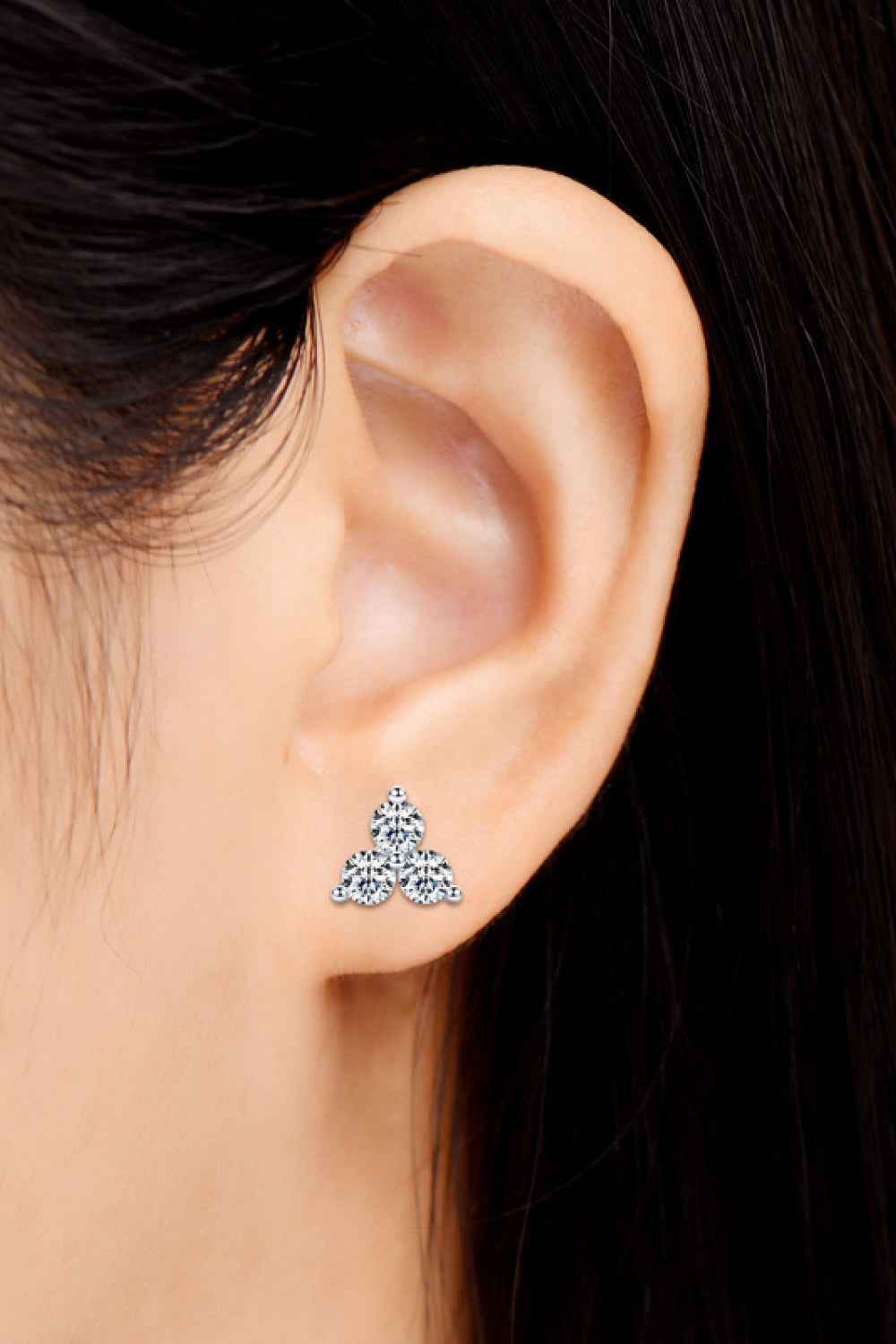 Sparkala™ Platinum-Plated 925 Sterling Silver Stud Earrings