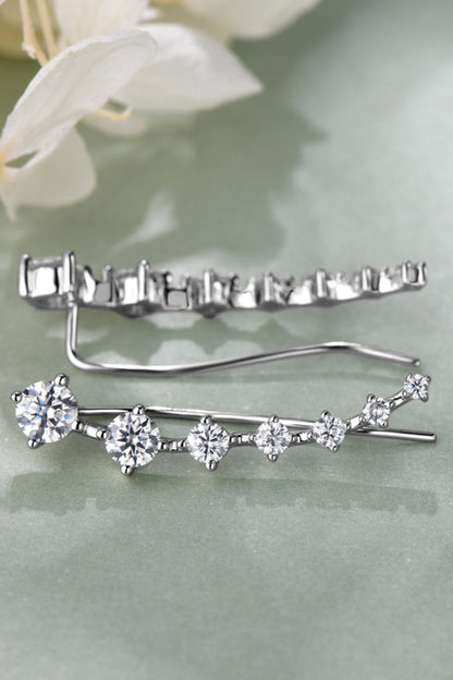 1.9 Carat Sparkala™ Platinum-Plated 925 Sterling Silver Earrings - DestGlow