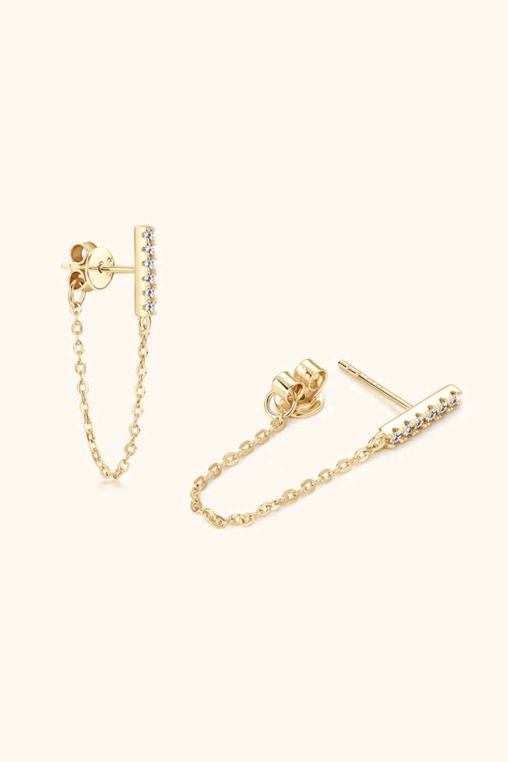 Sparkala™ Platinum-Plated 925 Sterling Silver Connected Earrings