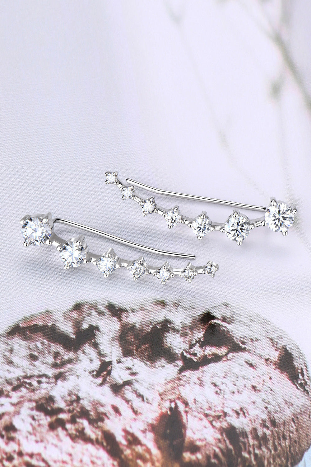 1.9 Carat Sparkala™ Platinum-Plated 925 Sterling Silver Earrings - DestGlow