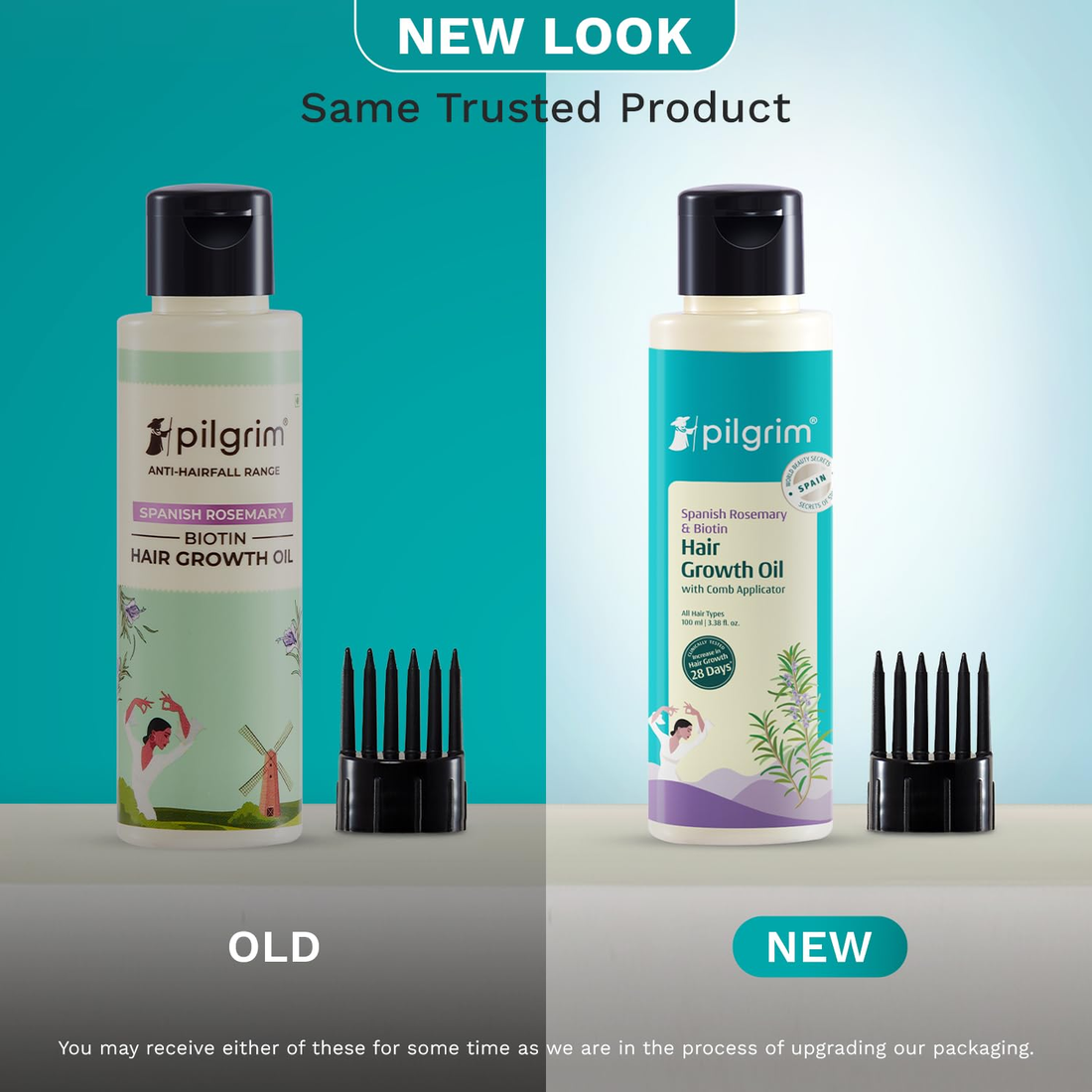 Pilgrim Spanish Rosemary &amp; Biotin Hair Growth Oil To Control Hair Fall &amp; Strengthens Hair