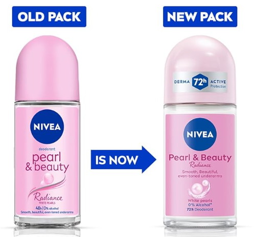 Nivea Deodorant Roll On Pearl &amp; Beauty Radiance For Eventoned Smooth &amp; Beautiful Underarms