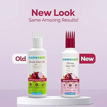 Mamaearth Onion Hair Oil With Onion &amp; Redensyl For Hair Fall Control