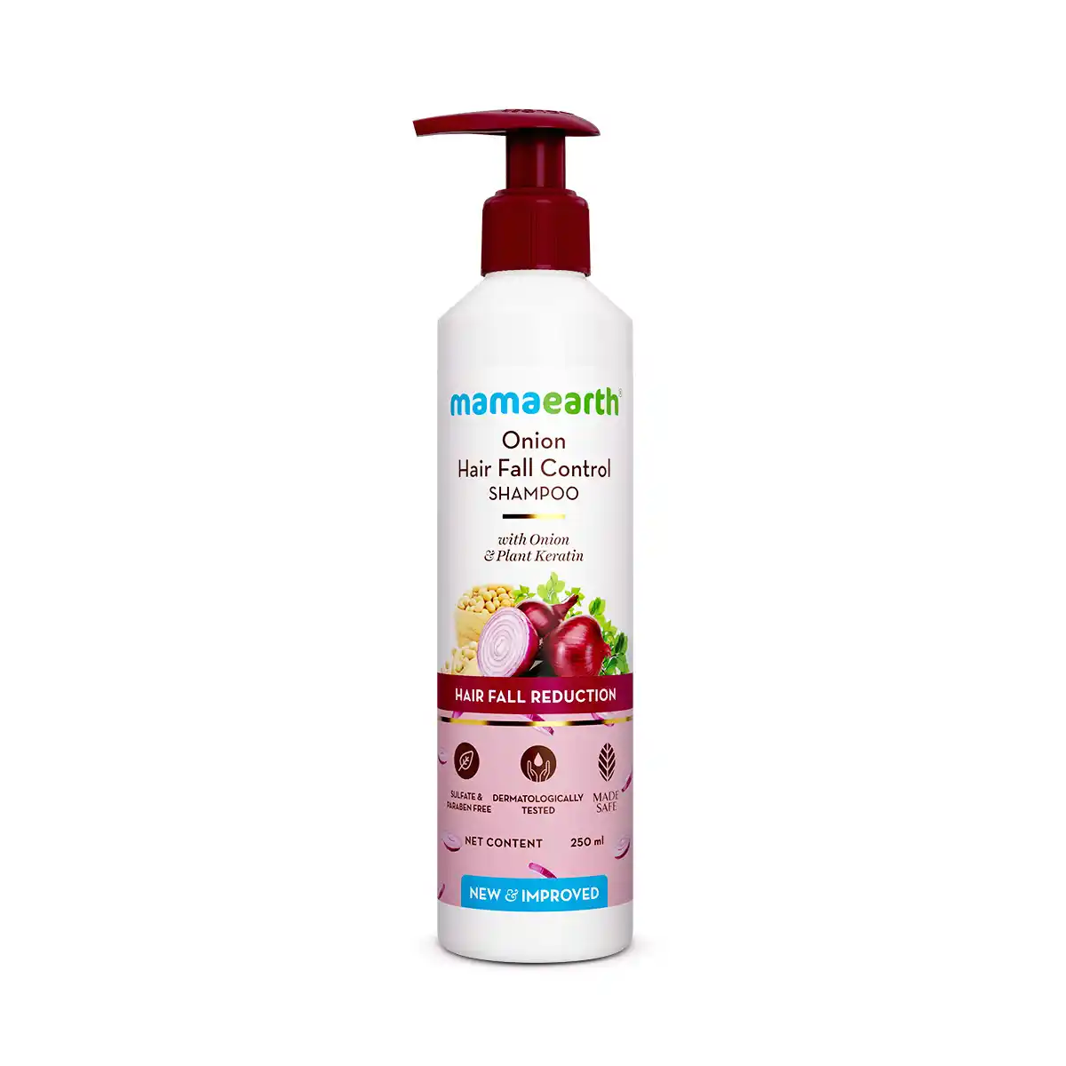 Mamaearth Onion Shampoo with Onion &amp; Plant Keratin For Hair Fall Control