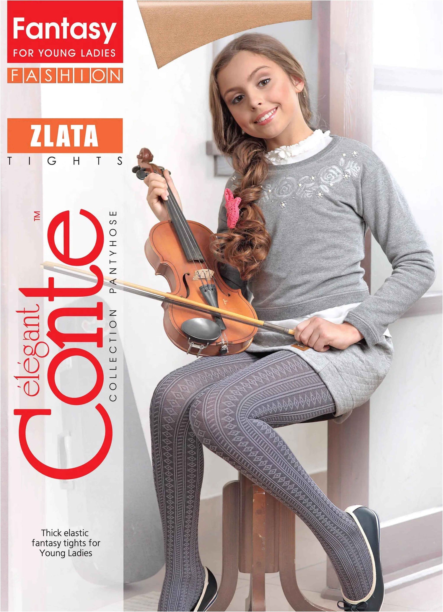Conte Tights for girls - Zlata 60 Den