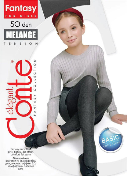 Conte Tights for girls - Melange 50 Den by TheRanok.com